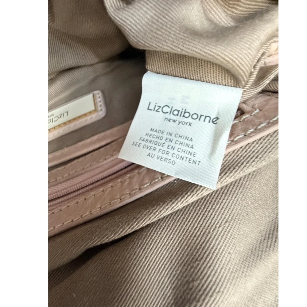 Rare Liz Claiborne Vintage‎ Soft Sexy Leather Clutch New York Evening Peach Bag